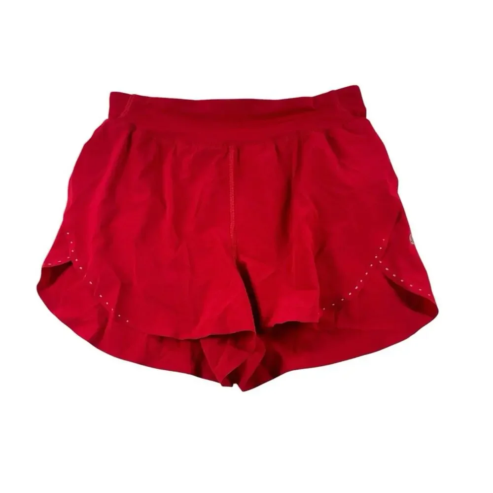 lululemon Fast and Free Shorts 4 Reflective High Rise Classic Fit Running Short